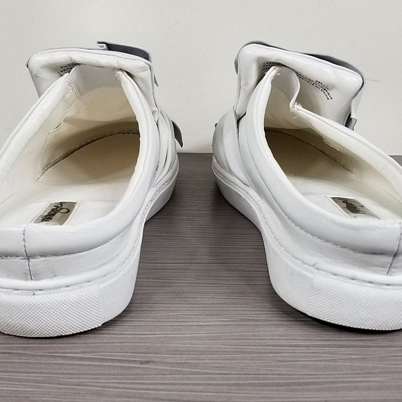 Halogen Manny Knotted Slip-On Sneaker, White Leather, Womens Size 9 - Picture 5 of 10
